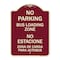 Signmission No Parking Bus Loading Zone No Entacionamiento Bus De Carga Zona Alum Sign, 24" x 18", BU-1824-23756 A-DES-BU-1824-23756 - alternate 1
